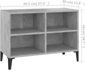 vidaXL-Tv-meubel-met-metalen-poten-69,5x30x50-cm-betongrijs