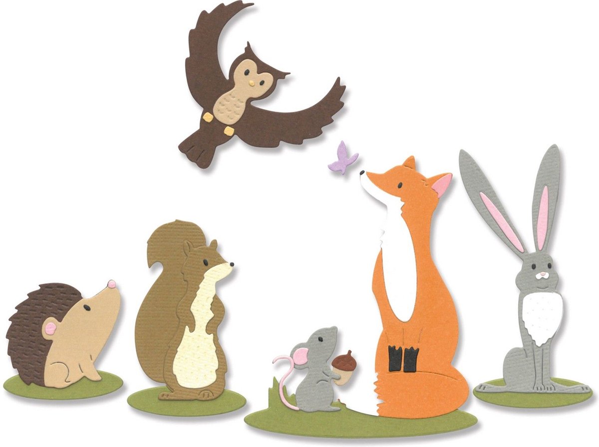 Sizzix Thinlits Die Set Forest Animals #1 by Josh Griffiths