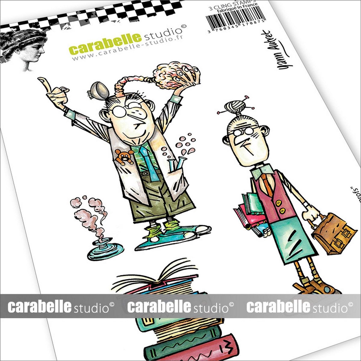 Carabelle Studio Cling Stempel Vive les profs by Yann Autret