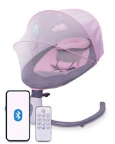 Elektrische Baby Wipstoel Roze – Babyschommel met Bluetoothfunctie en Afstandsbediening - Babby Buggy / Wieg – Babyfoon - Verstelbaar en Comfortabel – Baby swing - Kinderstoel / Kinderzetel / Babyschommel / Babystoel