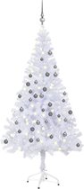 vidaXL - Kunstkerstboom - met - verlichting - en - kerstballen - 620 - takken - 180 - cm