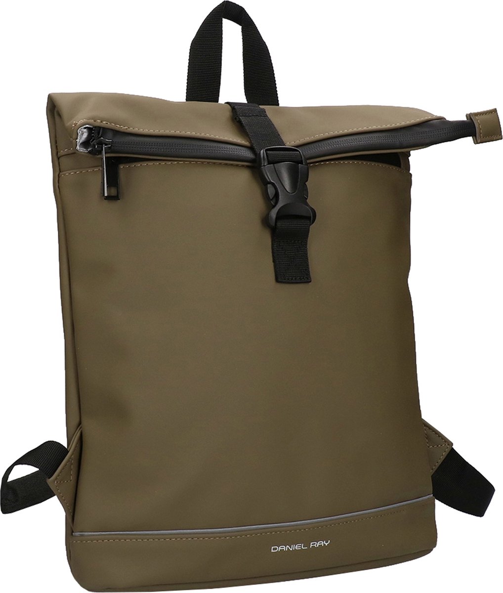Daniel Ray Jefferson Rolltop Rugzak Waterproof - Olijfgroen