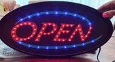 LED BORD-SIGN-OPEN 48x25 cm NEON verlichting -reclame bord