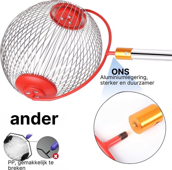 Notenraper - Eikelraper 2 In 1 - Walnootraper Waterbestendig - 100% Tevredenheidsgarantie - Verstelbaar In Lengte van Strexx — afbeelding 2