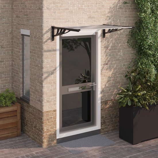 HENGMEI Luifel voor huisdeur, huisdeur, 150 x 100 cm, polycarbonaat, PP