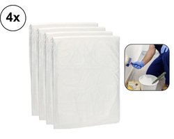 4x PD® - Afdek Folie - Schilder afdekfolie - 5 x 4 Meter - Transparant - in totaal 80m2 - 7 micron