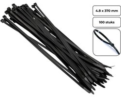 PD® - Kabelbinders - Tiewraps - 4,8 x 370 mm - 100 delig - Zwart