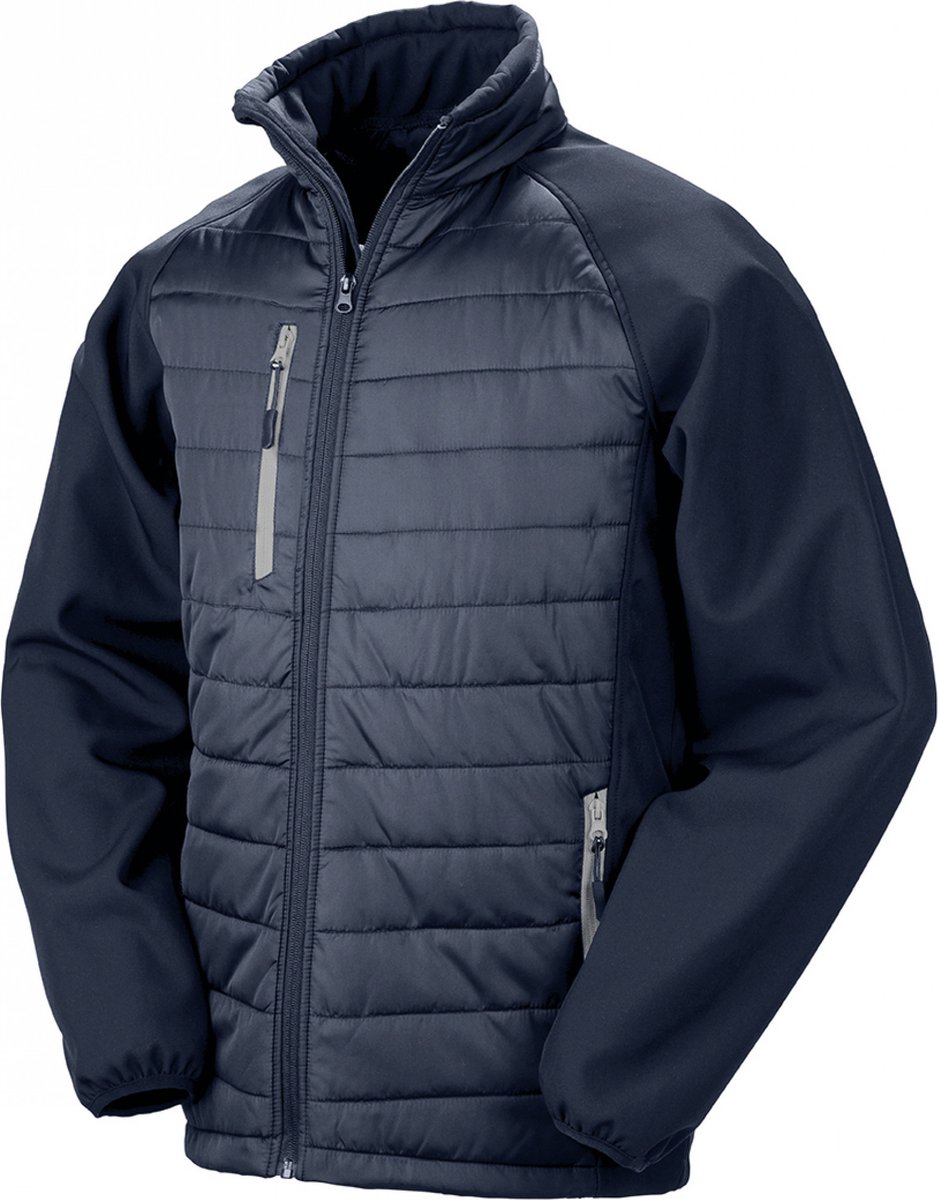 Result Recycled Compass Padded Softshell RT237 Marineblauw