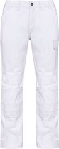 Broek Heren 58 NL (52 FR) WK. Designed To Work White 60% Katoen, 40% Polyester