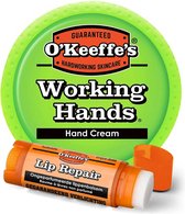 O'Keeffe's 2-in1 Working Hands en Lip Repair Voor Extreem Droge Handen en Lippen