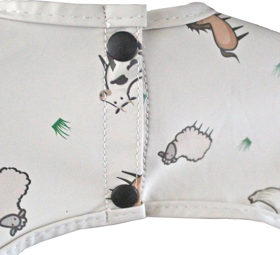 RubyC Slab met Mouwen (12 tot 36 maanden) Kinderboerderij Dieren - Waterproof Slabbetje - Baby - Peuter - Kind - Kids - Schort — afbeelding 3