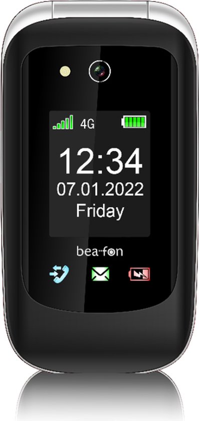 Foto: Beafon sl720i bnl senioren mobiele telefoon 4g noodknop zilver