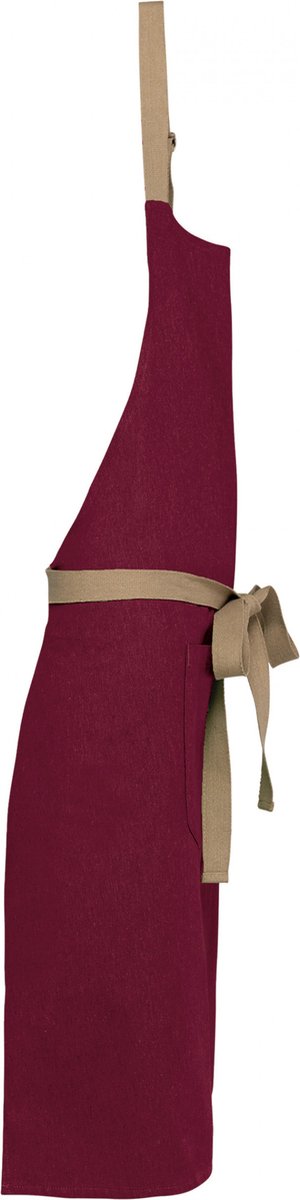 Schort/Tuniek/Werkblouse Unisex One Size Kariban Rosewood 65% Katoen, 35% Polyester