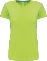 T-shirt Dames XL Kariban Ronde hals Korte mouw Lime 100% Katoen
