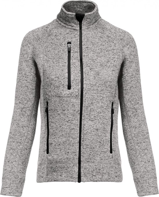 Sweatshirt Dames S Kariban Lange mouw Light Grey Melange 100% Polyester