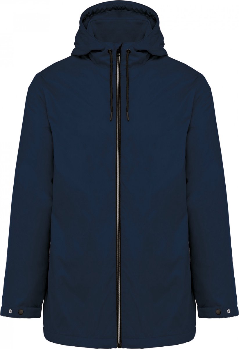 Kariban Uniseks fleecejas met gevoerde capuchon K6153 Blauw