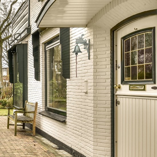 tuinbel gietijzer - schip - met koord en klepel - antieke bel - muurbel — afbeelding 3