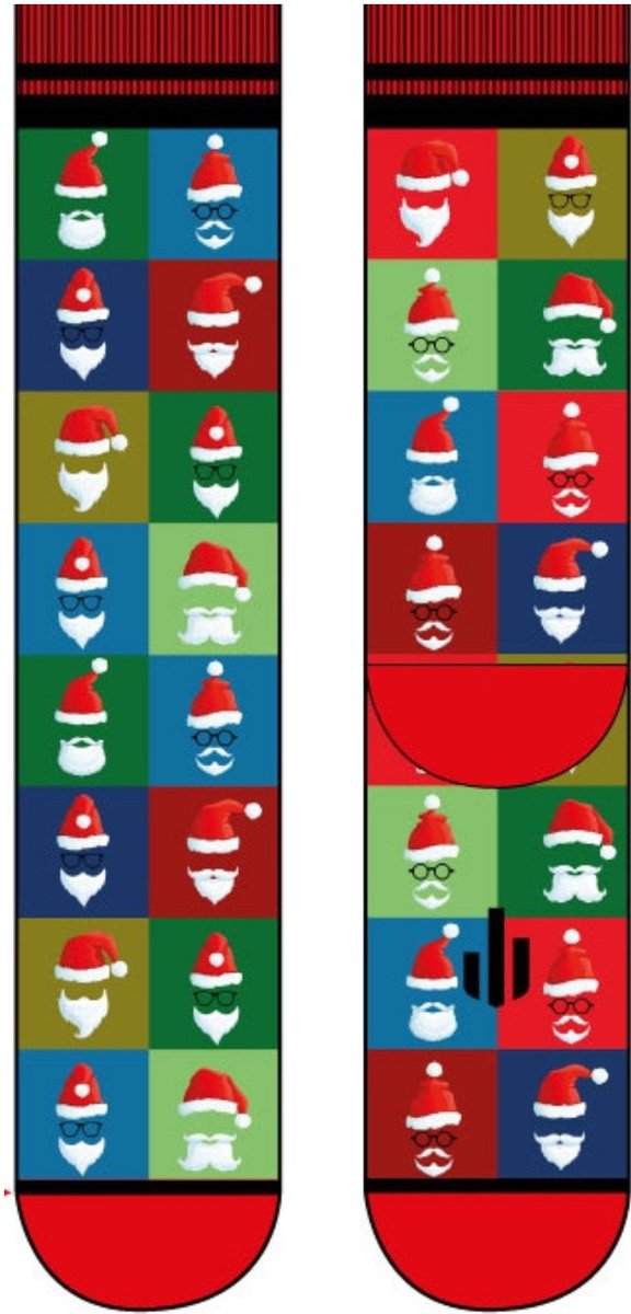 Sock My Santa - leuke kerstsokken - vrolijke sokken - 39-42- kerstcadeau- naadloos-
