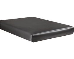 Beauty Silk - Hoeslaken - Glans Satijn - Antraciet - 140x200