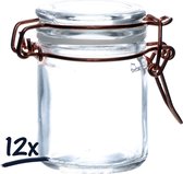 12x pot weck 50ml fermeture à clip pot de conservation bocaux pot de confiture anneau en caoutchouc décoration