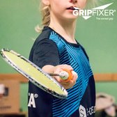 Gripfixer badminton - voor de juiste grip - oranje / medium