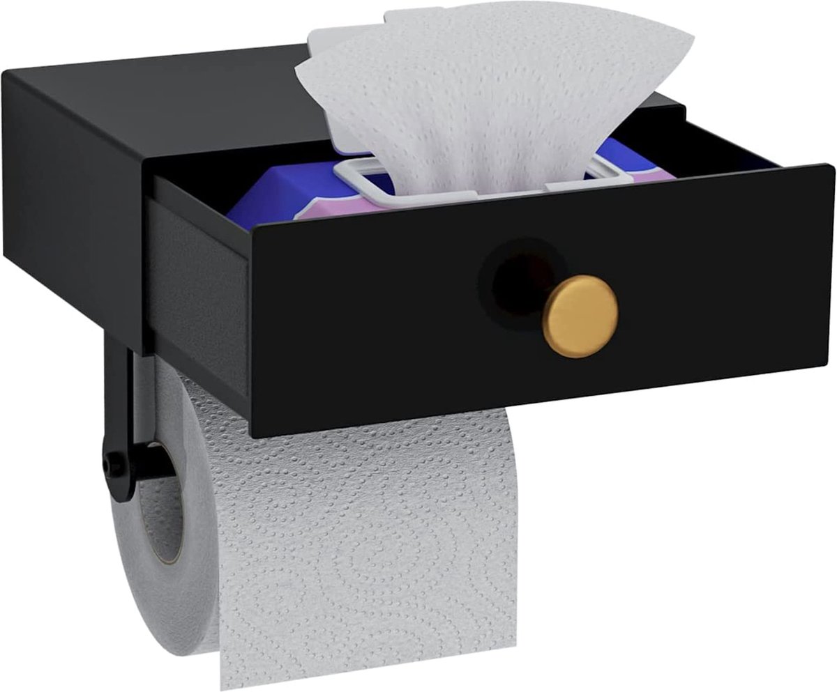 Adhseive toiletrolhouder met plankopslag toiletroldispenser tissuehouder voor badkamer wandmontage tissuehouder mat grijs