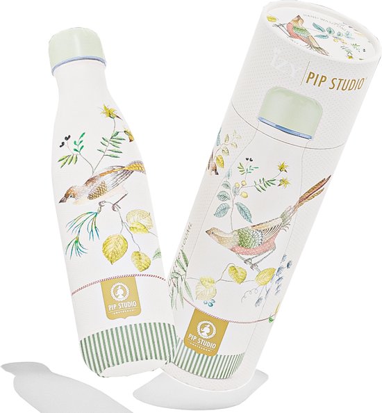 IZY Drinkfles - Pip Studio - Little Birds Wit