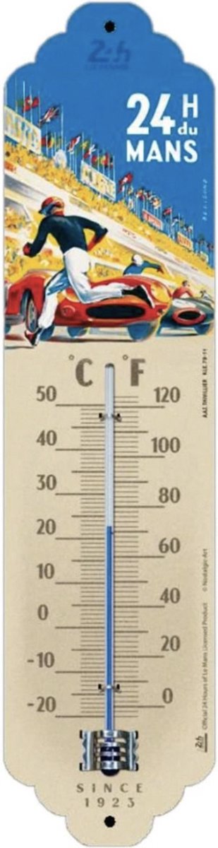 Le Mans Racing Poster Thermometer
