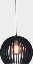 Olivios design hanglampen hanglamp zwart hout Campo klein ontworpen en gemaakt door olivios design