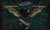 Alchemy Heart Dark Angel Tattoo Photo Wallcovering