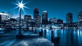 City Boston Skyline Photo Wallcovering