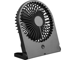 Ventilator - Torna Breezi - Tafelventilator - Staand - Rechthoek - Mat Zwart - Kunststof