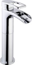 Robinet de lavabo cascade Frank & Co Alegra modèle haut chrome