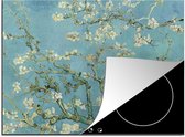 KitchenYeah® Inductie beschermer 71x52 cm - Amandelbloesem - Van Gogh - Kunst - Bloemen - Kookplaataccessoires - Afdekplaat voor kookplaat - Inductiebeschermer - Inductiemat - Inductieplaat mat