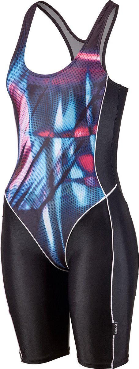 Beco badpak met pijpjes - UV SPF50+ - borstsupport - multi color/zwart Zwart/Multi Color