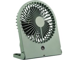 Ventilator - Trion Breezi - Tafelventilator - Staand - Rechthoek - Mat Groen - Kunststof