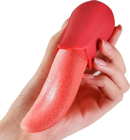 Exclusive angel - Mia - Hot Vagina Tong Vibrator - Likkende Tong - Bef Vibrator - Clitoris Stimulator - Sex Toys voor vrouwen - 10 standen - Silicone