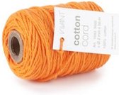 Cotton Cord / Katoen touw 50 meter oranje ø2mm