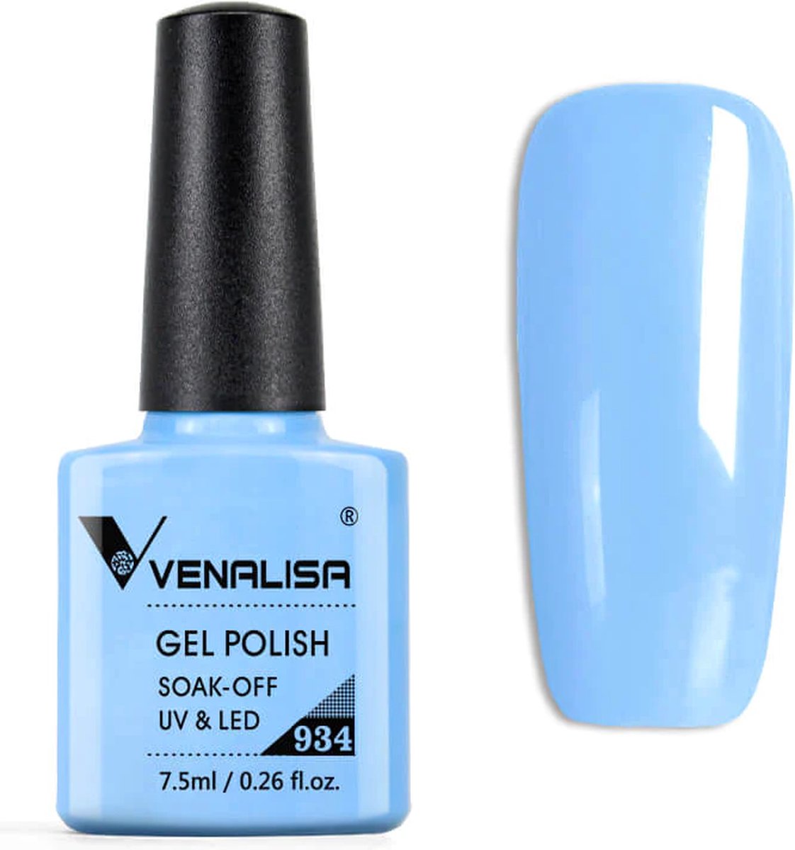 Venalisa Gellak Blauw - 7.5 ml - Pastel Blauwe Gellak - Gellak Licht Blauw - Gellak Pastel - Gellak Blauw - Pastel Gellak - Gellak Blue - Gellak Pastel Kleuren - Gellak Kleuren - Gellak Nagellak