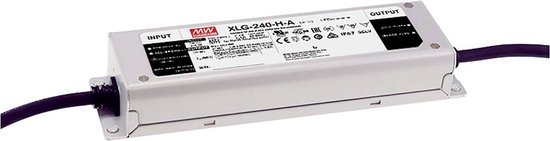Mean Well XLG-240-H-AB LED-driver Constant vermogen 239.6 W 2200 - 6660 mA 27 - 56 V/DC 3-in-1 dimmer, Geschikt voor me