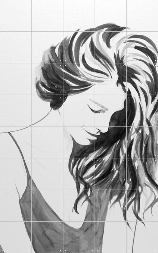 IXXI For a while she looks aways - Wanddecoratie - Artiesten en Schilders - 100 x 160 cm