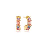 SIF JAKOBS JEWELLERY IVREA CREOLO PICCOLO EARRINGS SJ-E12311-XCZ-YG