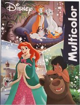 Disney - multicolor - kleurboek met 32 pagina's waarvan 17 kleurplaten en voorbeelden in kleur - Disney Classics - knutselen - kleuren - tekenen - creatief - verjaardag - kado - cadeau