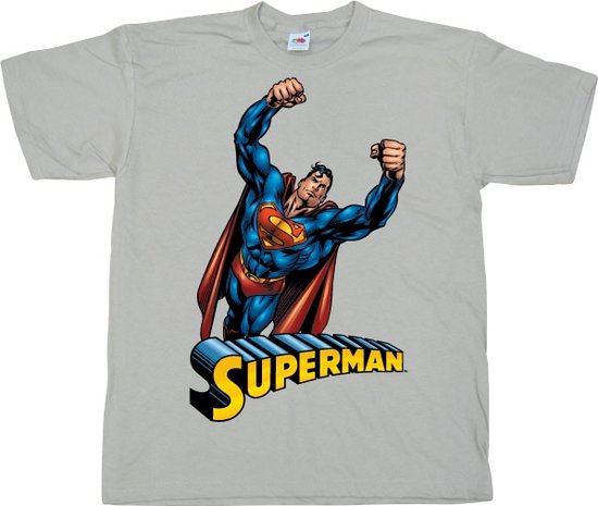 Superman Flying T-Shirt - X-Large - Khaki