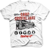 Friday The 13th Heren Tshirt -XL- Camp Crystal Lake Wit
