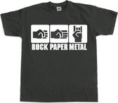 Rock-Paper-Metal - Medium - Grijs