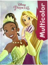 Kleurboek Disney Princess - Multicolor- Assorti - Kleurboek van 32 pagina's waarvan 17 kleurplaten en voorbeelden in kleur - prinsessen - knutselen - kleuren - tekenen - creatief - verjaardag - kado - cadeau