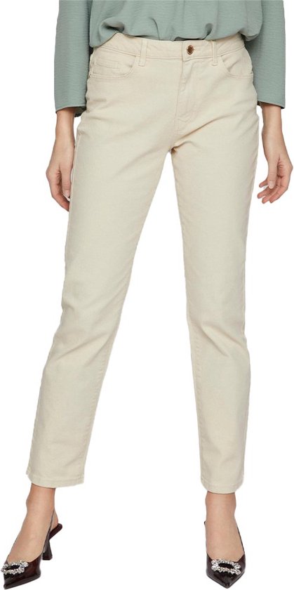 VILA Alice Jo Col Jeans coupe droite avec taille normale - Femme - Bouleau - W40 X L32