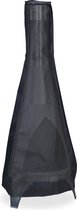 Relaxdays afdekhoes tuinhaard - beschermhoes terrashaard - watervast hoes - 120 cm - zwart