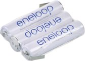 Panasonic eneloop Reihe F1x3 Accupack Aantal cellen: 3 Batterijgrootte: AAA (potlood) Z-soldeerlip NiMH 3.6 V 750 mAh
